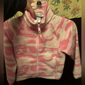 Columbia Camo Pink Fleece jacket girls